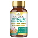 Bio Veda Marshmallow Turmeric Gut Supplement - Digestion Health, Leaky Gut Repair & Cleanse Support - Papaya Verdauungsenzyme, Prebiotics, L-Glutamin, Green Banana, Psyllium Husk - 120 Kapseln