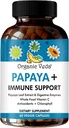 Bio Veda Papaya Leaf Plus Supplement - Blut Platelet Super Extrakt Immunkapseln mit Papaya Verdauungsenzyme, Chlorophyll, Traubensaft Extrakt, Vitamin C - Knochen Marrow & Gut Gesundheit - 60 ct
