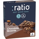 Ratio Soft Baked Bars, Schokolade Brownie, 1g Zucker, Keto Friendly, 5.34 Unze (6 Bars)