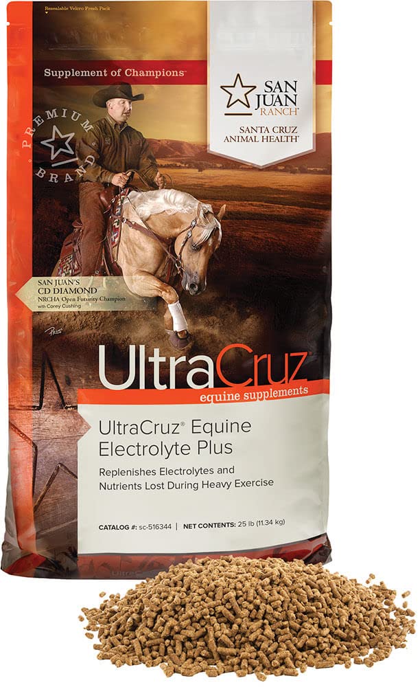 UltraCruz Equine Elektrolyt Plus Ergänzung für Pferde, 25 lb, Pellet (93 Tage Versorgung), sc-516344