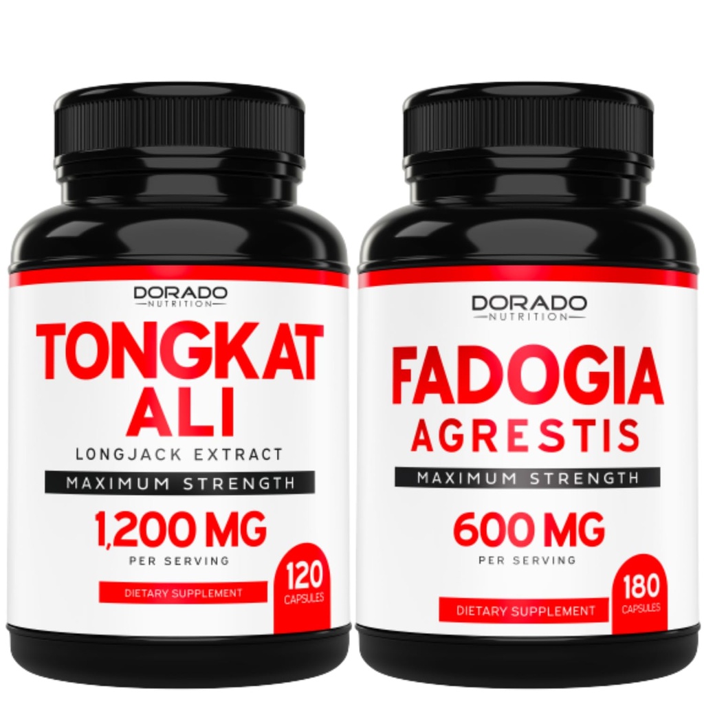 DORADO NUTRITION Tongkat Ali Extrakt (Longjack) Eurycoma Longifolia und Fadogia Agrestis 600mg Extrakt