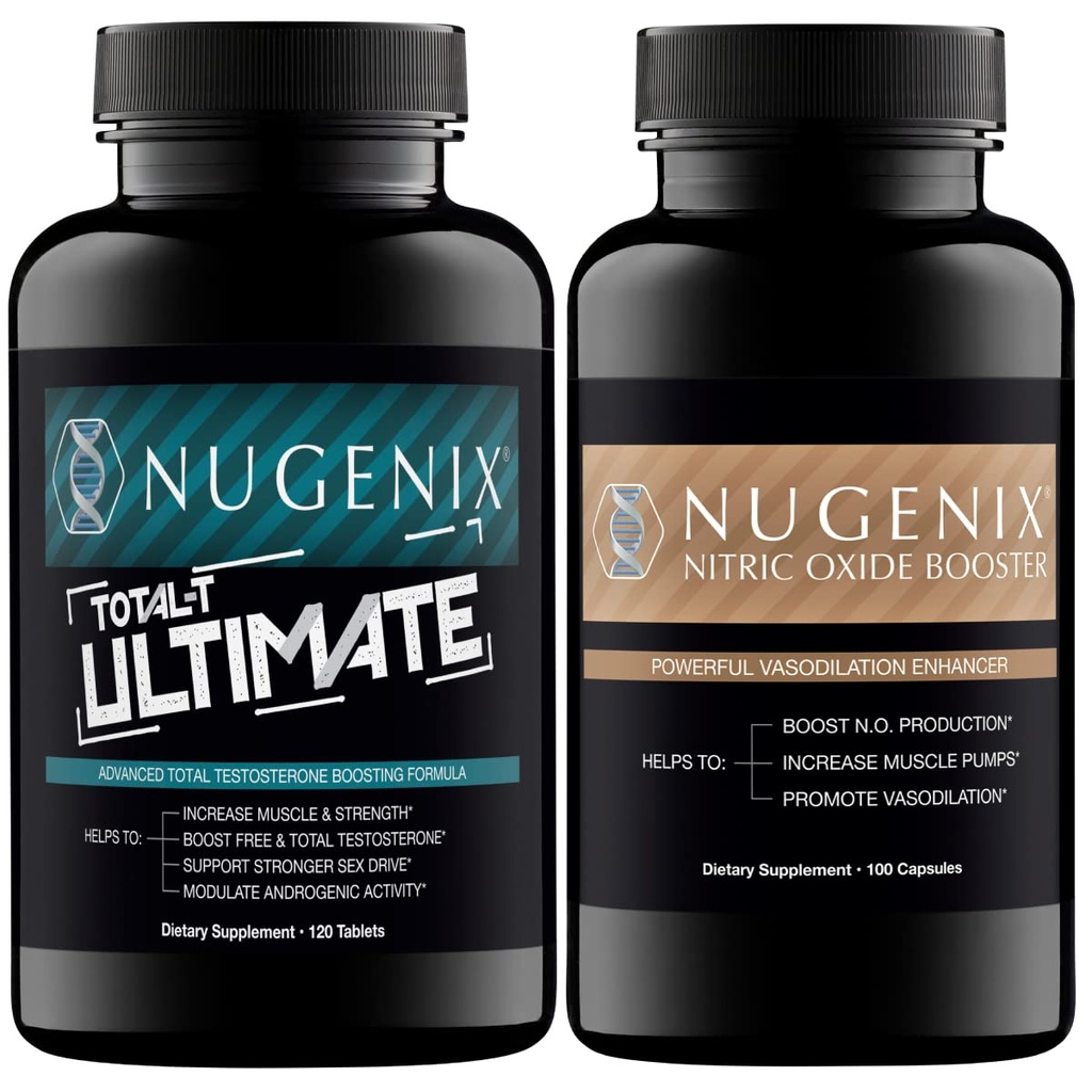 Nugenix Total-T Ultimate Testosteron Booster für Männer und Nitric Oxid Booster für Männer