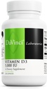 DAVINCI Labs Vitamin D3 5000 IU - Dietary Supplement to Support Healthy Teeth and Bones, Cardiovascular Function, and Immune Health* - with 5000 IU per Serving - Gluten-Free - 120 Capsules