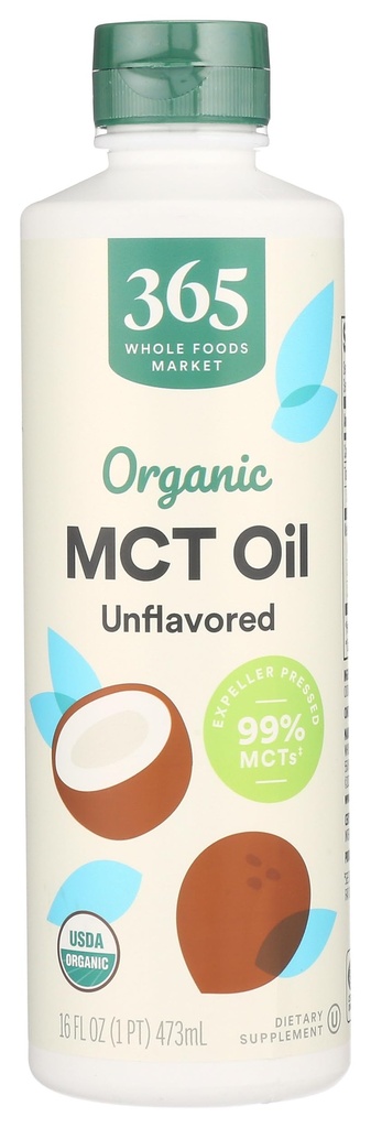 365 von Whole Foods Market, MCT Oil, Unflavored, 16 Fl Oz