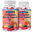 2 Pack NAD Resveratrol Supplément, sans sucre 900mg Gommies avec Quercetin, Collagène, Vitamine Support Anti Vieillissement, Régénération cellulaire, Energy Boost, Amélioration de la peau pour les femmes hommes