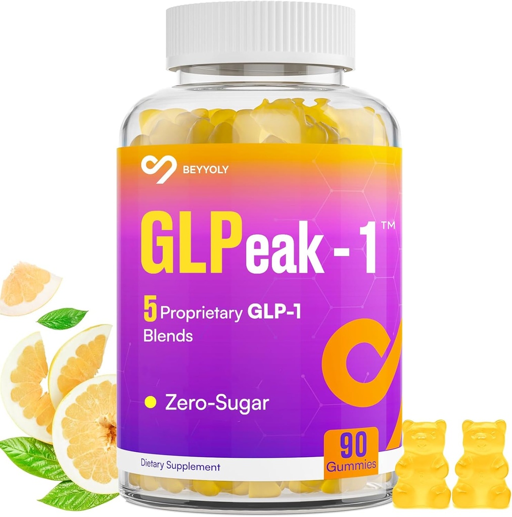 GLP ONE Supplement | Probiotic Gummy für Damen und Herren, 17-in-1 GLP ONE Ergänzungen mit Akkermansia Probiotic, Berberine, GLP ONE Gummy für GLP ONE Natürlich, Yuzu Flavor, Zero-Sugar - 90 Gummis