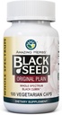 Erstaunliche Kräuter ganz Spectrum Schwarz Seed Original Plain, Vegetarische Kapseln - Glutenfrei, Non GMO, kalt gepresst Nigella Sativa Aids in Verdauungsgesundheit - 100 Count, 475mg