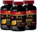 Immununterstützung Pillen - METHYLCOBALAMIN VITAMIN B-12 5000 - Anti-Alter-Ergänzung für Frauen, beste Energieergänzungsmittel, Ausdauer Ausdauer, Immununterstützung Kapseln, Vitamin b 12 Stoffwechsel - 3 Bot 180