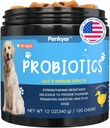 Probiotika für Hunde, Dog Probiotic Chews für Gut Immunität Gesundheit Hefe juckende Haut Ohren Welpen Probioticos Verdauungsenzyme mit Präbiotika Kaubare reduzieren Durchfallgasallergien