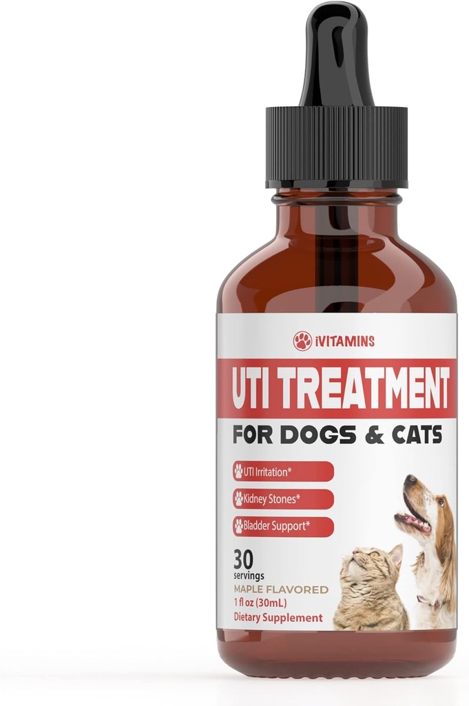 Katze und Hund UTI Behandlung - UTI Medizin für Hunde - Katze UTI Behandlung - Hund UTI Behandlung - Kann helfen mit UTI, Inkontinenz, Blasensteine &amp; mehr - 1 fl oz
