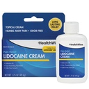 GesundheitWise maximale Stärke Lidocaine Creme | Numbs Away Schmerz | Langlebiges Relief | Nicht fettig | 1.75 Oz