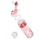 Bouteille de shaker - 650ml/23oz, Durable et fuite-proof, parfait pour les shakes Super Creamy Fitness Protein - Rose