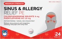 Rite Aid Sinus & Allergy Relief PE Tabletten, Maximale Stärke- 24 Count | Antihistamin und Nasal Decongestant | 4 Hour Allergy Medication | Allergie- und Stauhilfe