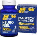 NATURAL STACKS MagTech Magnesium Lemonade + NeuroFuel Nootropic Bundle - Unterstützt Fokus & Gehirn Gesundheit* - 45 Gesamt Servierungen