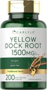 Carlyle Gelb Dock Root Kapseln 1500mg | 200 Count | Non-GMO, Gluten Free | Hohe Potenz Formel | Traditionelle Kräuter
