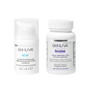 Skinuva® Scar (0,5 oz) & Bruise (14 Kapseln) - Erweiterte Silikoncreme mit Wachstumsfaktoren & Homöopathic Bruise Remedy Formuliert mit Arnica, Bromelain & Zink