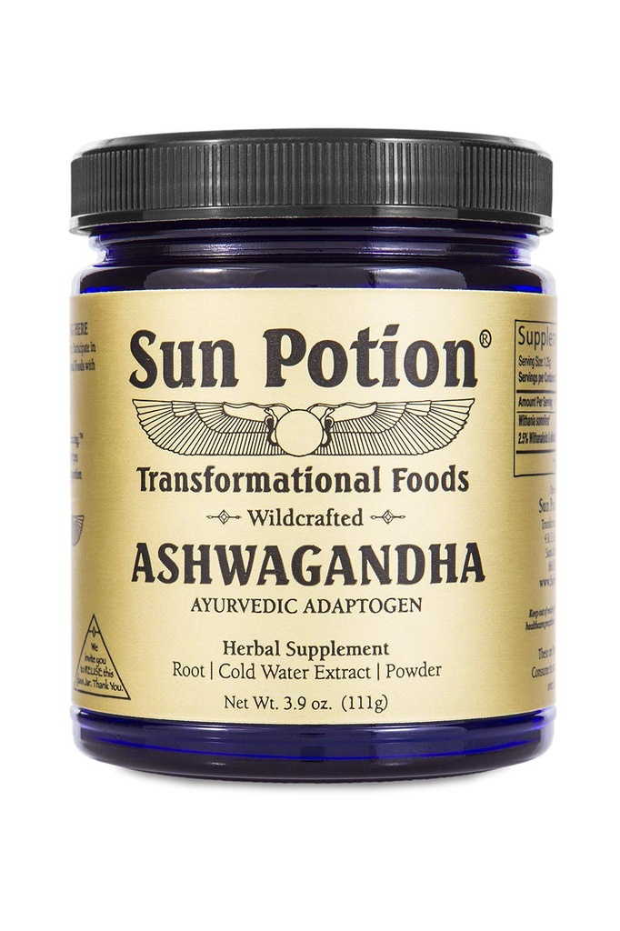 Sun Potion Ashwagandha (Wildcrafted) | 111 Grams | 88 Servietten