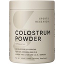 Sport Research® Bovine Colostrum Powder – einfach zu mischen, Single Ingredient Superfood – Immunität Support & Gut Health w/IgG Antibodies - US Sourced · Non-GMO · Glutenfrei - 75 Servierungen (Unflavored)