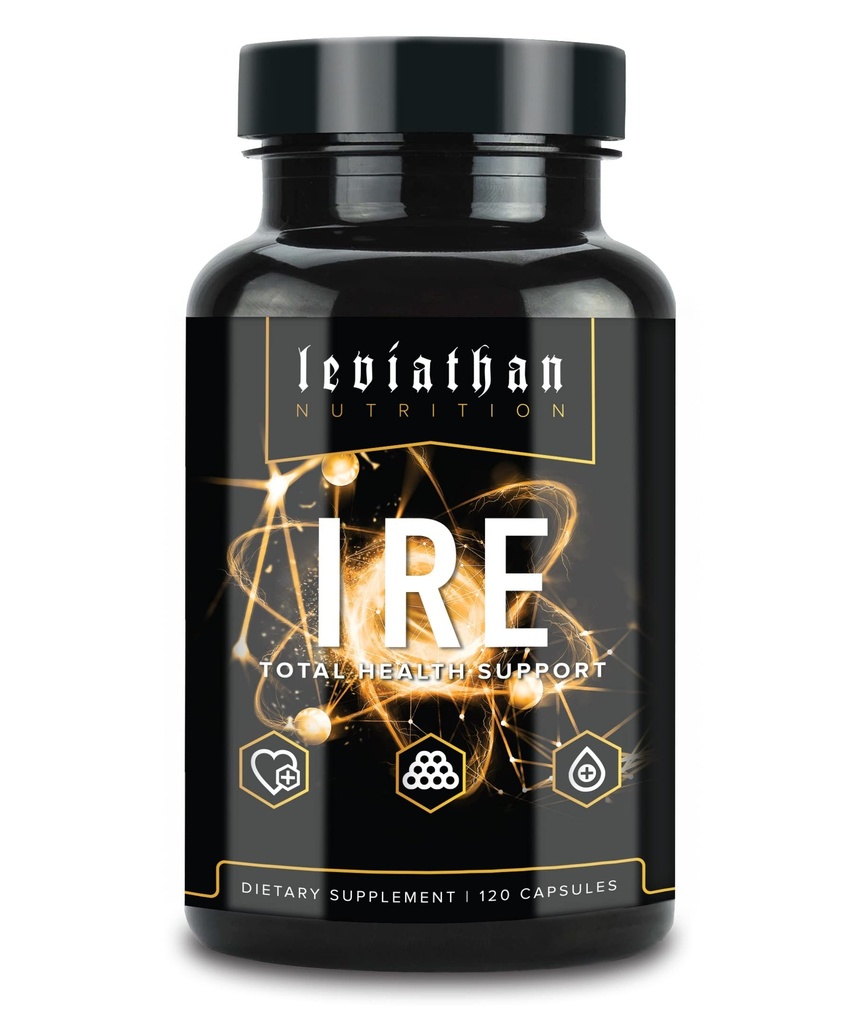 Leviathan IRE Komplette Gesundheitsunterstützung - Gesamtgesundheit & AntiOxidant-Unterstützung mit Longvida® Optimierte Kurkuma, Getreide, Berberine, Arjuna und Resveratrol