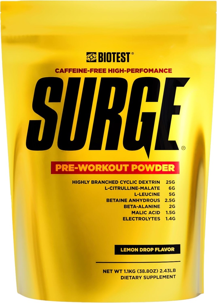 Poudre de pré-essai - 25 g Dextrine cyclique hautement ramifiée, 6,5 g Malate de citrulline, 5 g L-Leucine, 2,5 g Betaïne Anhydre, 2 g Betaïne-Alanine, 1,4 g Mélange d'électrolytes - 1,1 Kg