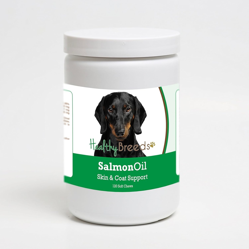 Healthy Breeds Dachshund Salmon Oil Soft Chews 120 Count