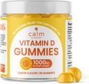 Beruhigt von Wellness Vitamin D Gummi für Erwachsene, Vitamin D3 Gummy, Vitamine für Knochen und Immunsystem Unterstützung, Zitronengeschmack, 30 Count
