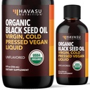 Bio Schwarzes Saatgut Öl kalt gepresste Flüssigkeit - Schwarze Cumin-Ergänzung für Immunsystem Funktion, Verdauungsunterstützung, Haarpflege & Gesamtgesundheit - 8 Fl Oz - Unflavored, Non-GMO, Vegan