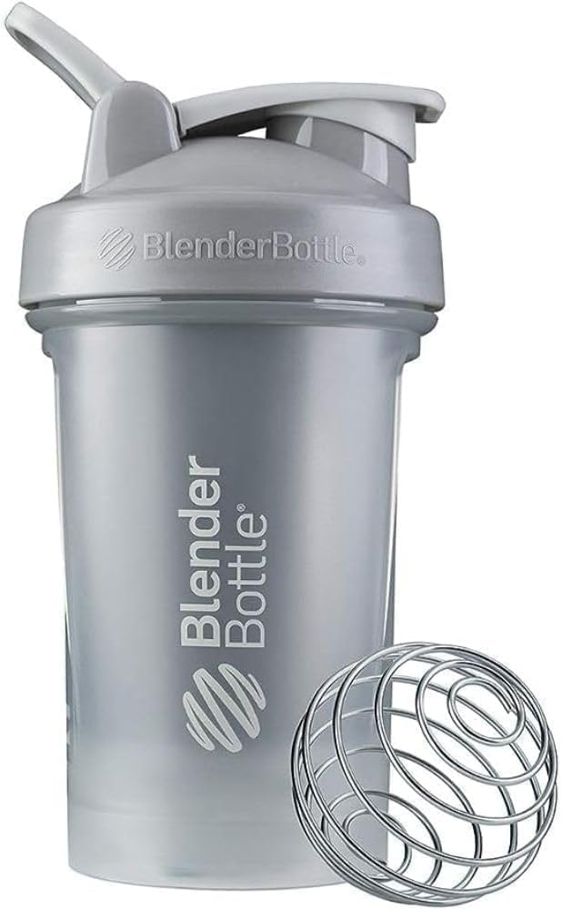 Bouteilles de mélange Classic V2 Shaker Bouteille parfaite pour les shakes protéiques et préentraînement, 20-Ounce, Gris de galets