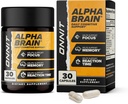 ONNIT Alpha Brain Nootropic Brain Supplement für Männer und Frauen, IGENTM Non-GMO Getestet | Memory, Psychische Klarheit und kognitive Verbesserung | Fokus Kapseln mit L-Theanin, Vitamin B6 (30 Zähler)