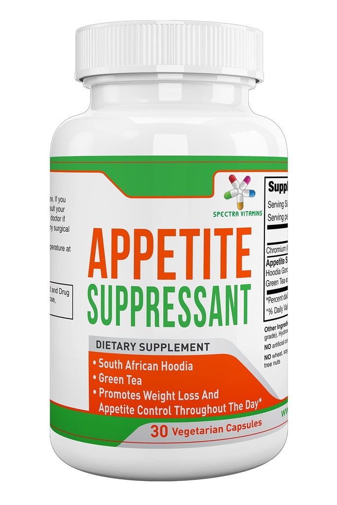 Appetite Suppressant 30 Kapseln - S. African Hoodia und Green Tea Extract Control Appetit, Unterstützung Gewichtsverlust, erhöhen Energie und Stoffwechsel, Made in USA