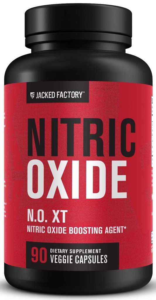 Jacked Factory N.O. XT Nitric Oxide Supplements for Men w/Nitrosigine L Arginine L Citrulline Supplement for Muscle Pumps & Vascularity - Pre Workout Nitric Oxide Booster & Muscle Builder - 90 Caps