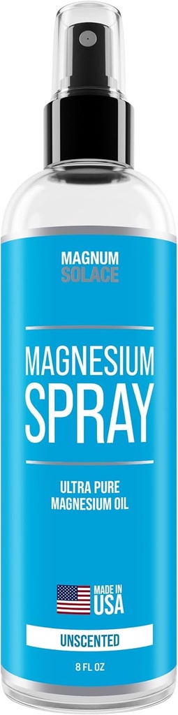 Vaporisateur de magnésium - Big 8 oz USP grade huile pure de magnésium - Fabriqué aux États-Unis depuis 2008