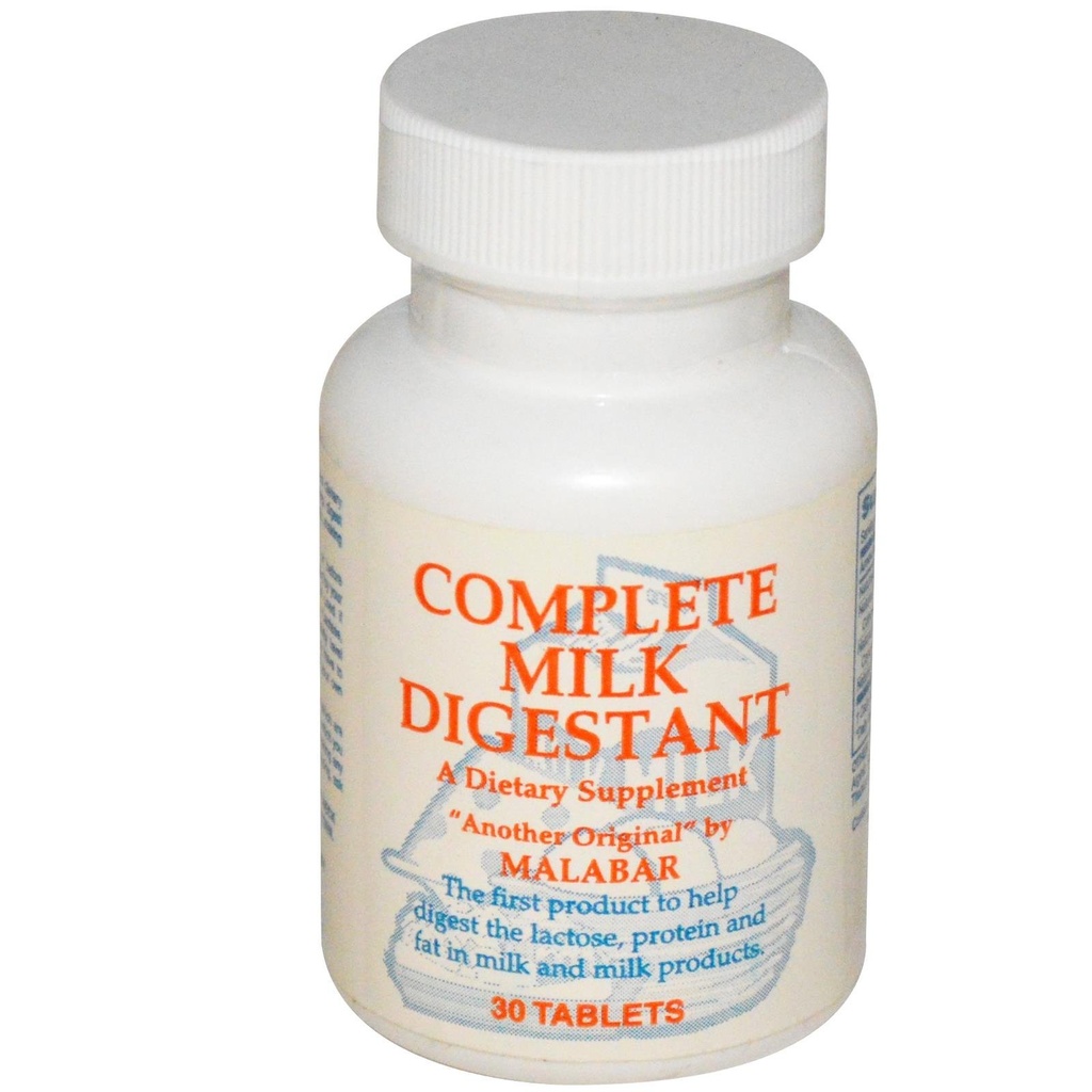 Malabar Digestion complète du lait - 30 comprimés