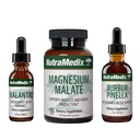 NutraMedix Detox Set - 3-teiliges Kit mit Sealantro, Burbur-Pinella & Magnesium Malate für Reinigung, Detox & Daily Wellness Support - Pflanzenbasierte flüssige Detox Tropfen & tägliche Kapseln