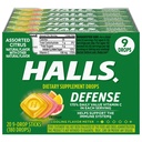 HALLS Verteidigung sortierte Citrus Vitamin C Tropfen, 20 Sticks von 9 Tropfen (180 Gesamttropfen)