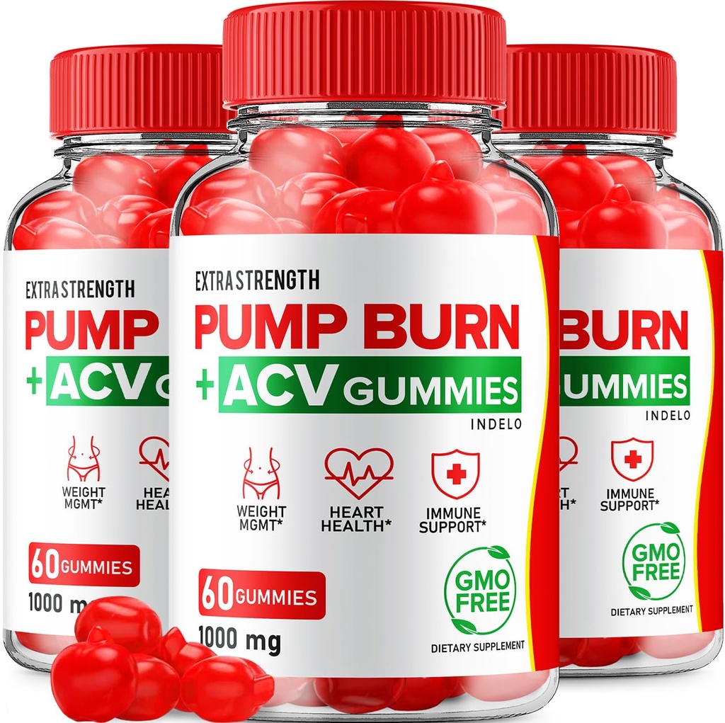 Pump Burn Keto ACV Gummies - Keto Pump Burn Gummies Bewertungen, Pumpe Burn Keto + ACV Gummies für Gewichtsmanagement B12 Burn Pump Advanced 1000mg Formula (3 Pack - 180 Gummies)