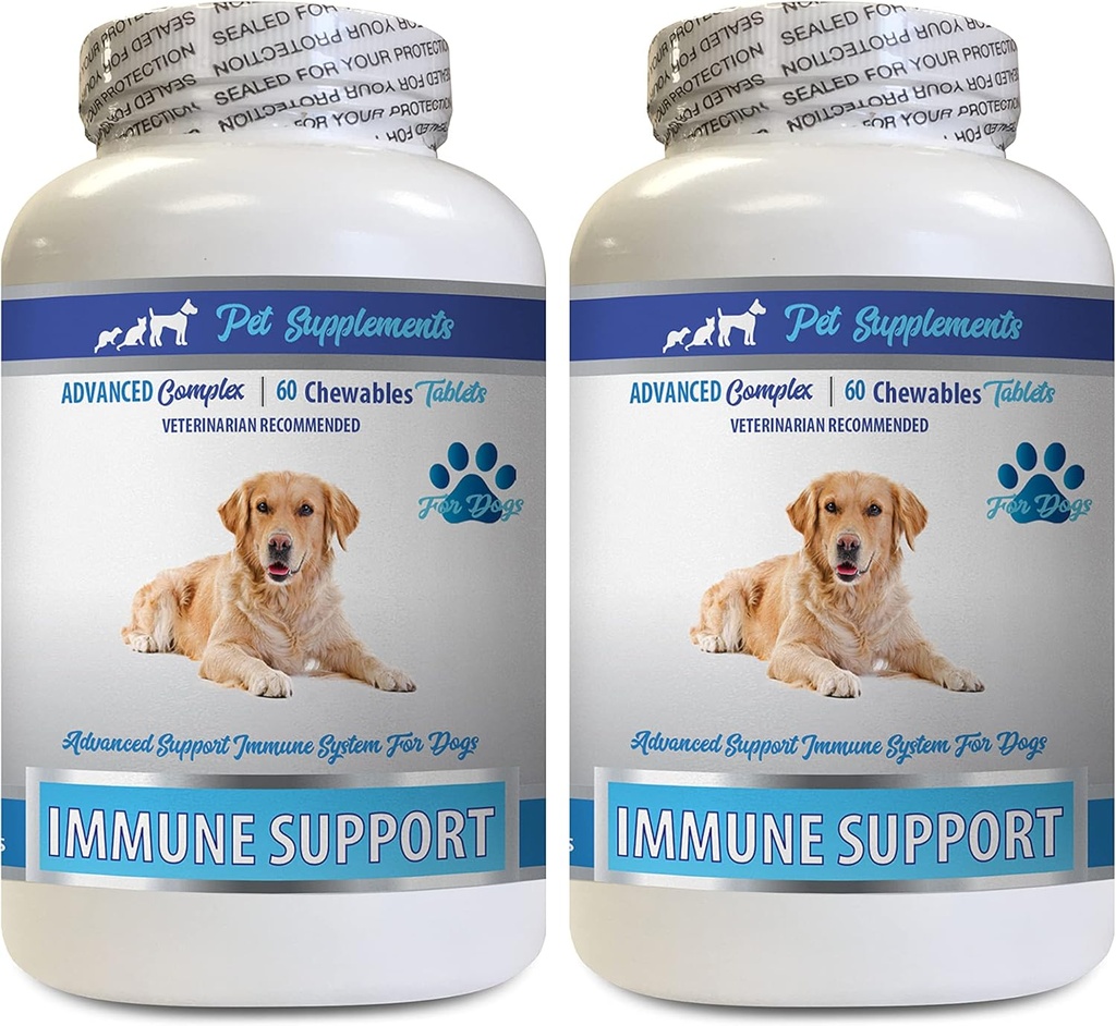 Immununterstützung Vitamine - Hunde Immununterstützung - Burdock Root Extract Organic - Burdock Root für Hunde - Immun Hundepillen, Immununterstützung für Hunde probiotisch, Immununterstützung Ergänzung 2 Bot (120 Chews