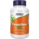 JETZT Ergänzungen, Feverfew mit 0,5% - 0,7% Parthenolide, Kräuterergänzung, 100 Veg Kapseln (Pack von 1)