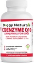 Coenzym Q10 High Potency COQ10-40mg UBIQUINOL für Hunde (120 Tabs) Made in U.S.A. CoQ10 für Hunde
