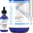 ENERGI kolloidale Silberflüssigkeit, Immununterstützung Ergänzung, Immunsystem Ergänzung für Erwachsene und Kinder, kolloidale Silber Tropfen oder Spray, 8 Fl Oz Flasche