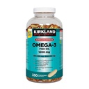 Kirkland Oméga-3 Huile de poisson 1000mg 300 Softgels