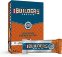 Clif Builders - Protein Bars - Schokolade Peanut Butter Flavor - 20g Protein - Glutenfrei (2.4 Unze, 12 Count)