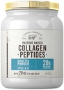 Poudre de Peptides de Pépages de Graine de Carlyle 20 oz à l'état non aromatisé Pâture élevée de type I et III 20g de Collagène par dose quotidienne