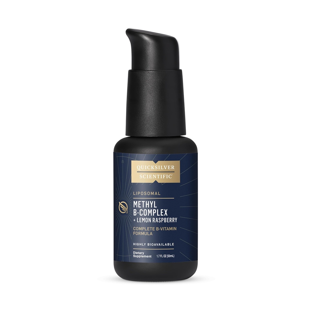 Quicksilver Scientific Methyl B Complex - Flüssiges Vitamin mit Superior Liposomale Absorption von Vitamin B12, Folat, Vitamin B6, Riboflavin, Biotin, Pantothensäure, Vitamin B1, Niacin (50 ml)