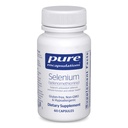 Encapsulations pures Sélénium - 200 mcg - pour une fonction cellulaire saine, système immunitaire et défenses antioxydantes - Supplément minéral - Vegan & sans gluten - 60 capsules