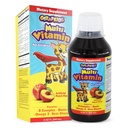 GirafKids Multivitamine liquide pour enfants 4+, 8oz - Vitamines quotidiennes pour enfants avec biotine, complexe vitamine A, B, acide folique, oméga-3 et bêta glucane - Supplément alimentaire pour enfants croissance et énergie
