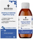 Bienen und Sie Propolis Nachtsirup mit Probiotikum, Vitamin C und Elderberry - Sanfte Formel für Erwachsene & Kinder, 5 Fl Oz