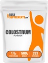 BulkSupplements.com Colostrum Powder - Bovine Colostrum Supplement, für Immununterstützung - Glutenfrei, 1,5g pro Servierung, 500g (1.1 lbs) (Pack von 1)