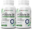 Tera Herbs Super Prostate 3X - Bladder Control, Hormon Balance & Unterstützung für vergrößerte Prostata & häufige Urination - Prostata Ergänzungen für Männer w/Beta Sitosterol nicht Saw Palmetto (2 Pack)