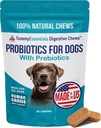 Tummy Essentials Probiotic Chews für Hunde, unterstützt Gut Gesundheit für Hunde und Firm Hocker, Hilft zu beseitigen Verdauungsstörungen, Dog Probiotics Made in USA, 30 Chews
